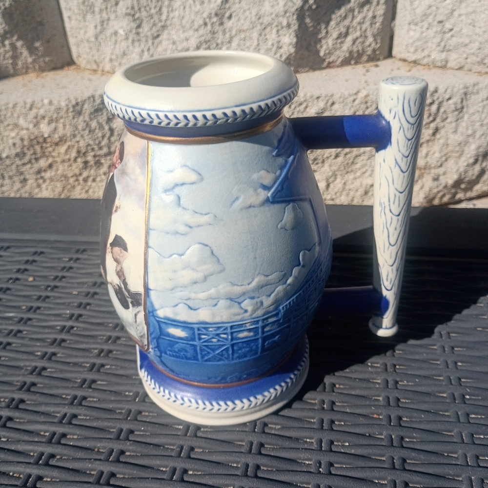 Collectibles.Miller Norman Rockwell Bottom Of The Sixth Collectors Stein.Nice